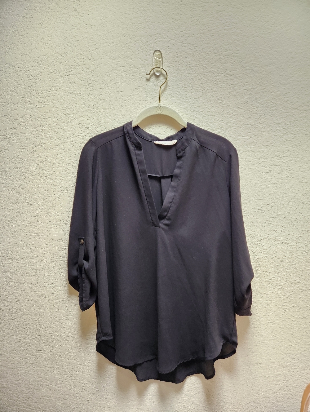 Lush Black Perfect Henley Tunic Medium